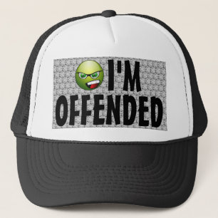 Casquette Je suis enveloppe de bulle fâchée offensée