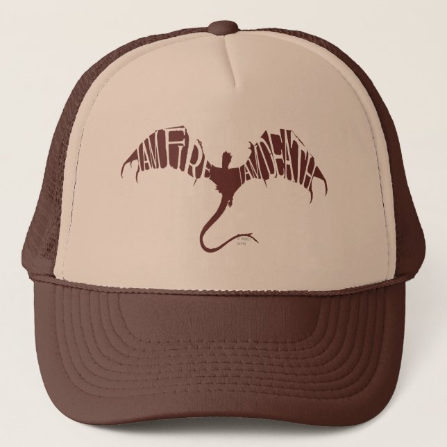 Casquette Je Suis Feu Je Suis Mort - Graphique (Devant)