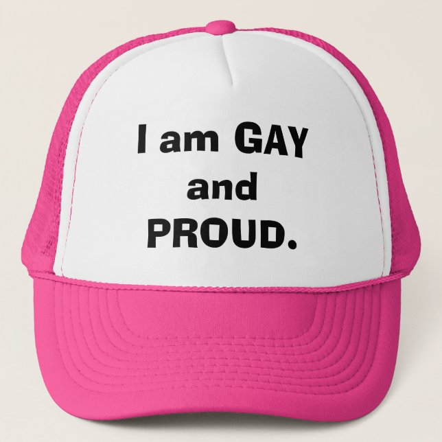 Casquette Je suis GAI et FIER (Devant)