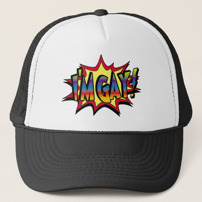 Casquette Je suis Gay Burst (Devant)