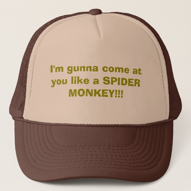 Casquette Je suis gunna viens à vous aime un SINGE (Devant)