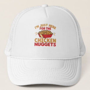 Casquette Je suis juste là pour les nuggets de poulet