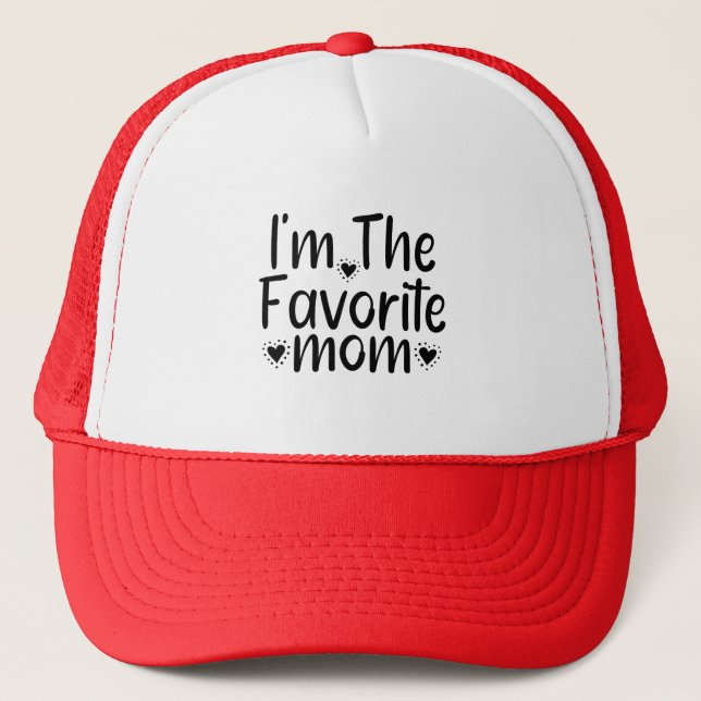 Casquette Je suis la mère préférée (Devant)