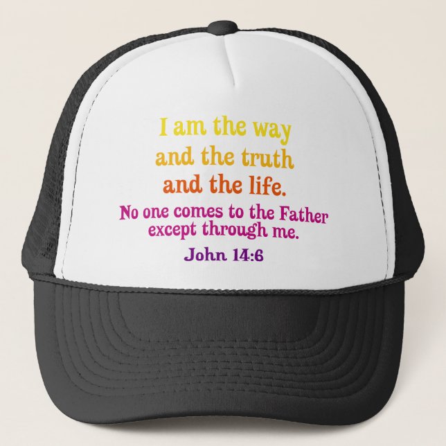 Casquette Je suis la Voie et la Vérité et la Vie (Devant)