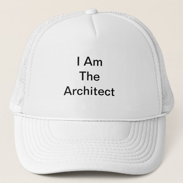 Casquette Je suis l'architecte (Devant)