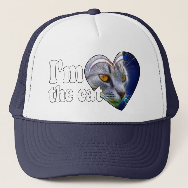 Casquette Je suis le chat (Devant)