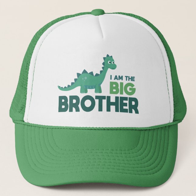 Casquette Je suis le grand frère du dessin animé dinosaure p (Devant)