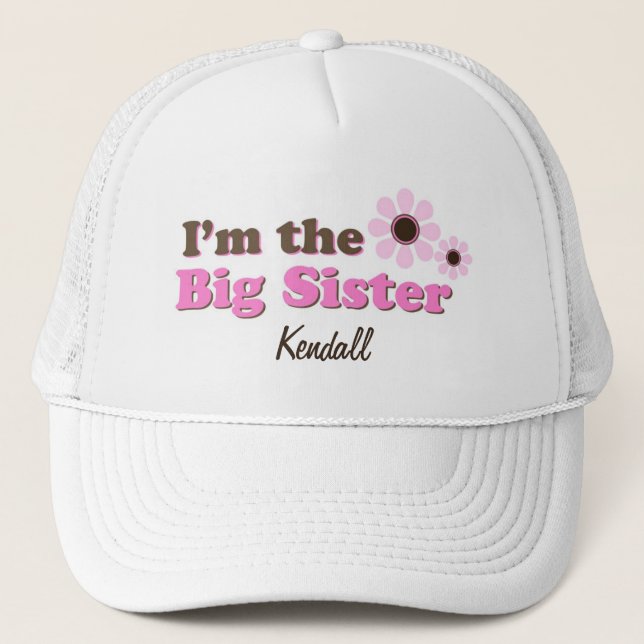 Casquette Je suis les fleurs de mod de grande soeur (Devant)