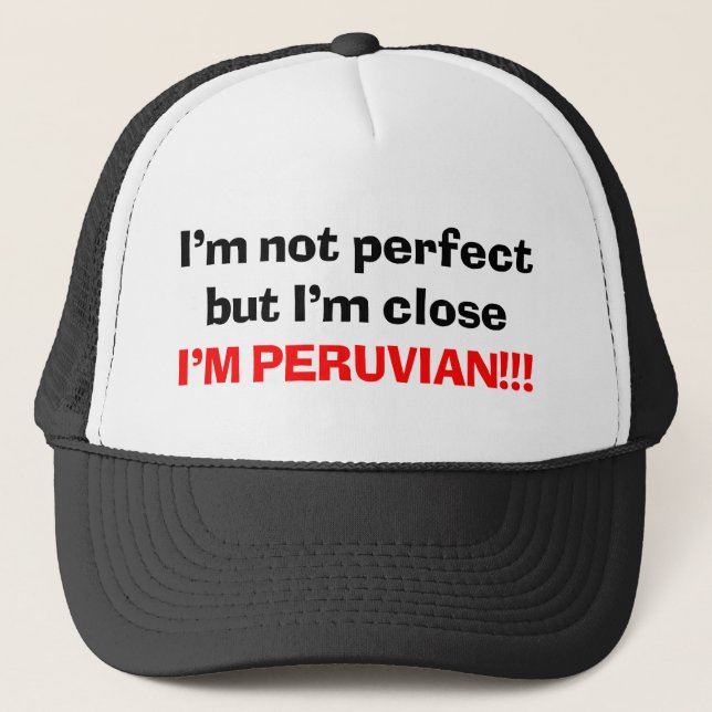 Casquette Je suis PÉRUVIEN (Devant)