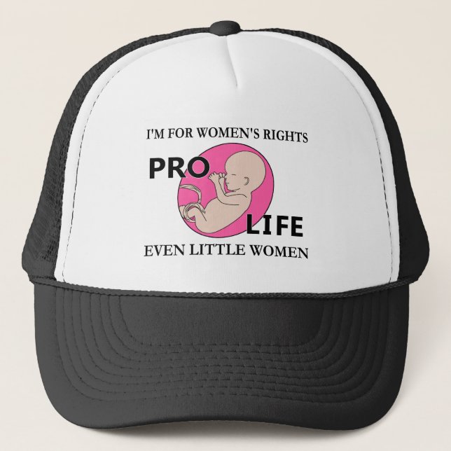 Casquette Je suis pour de petites femmes de droits de la (Devant)
