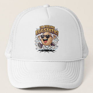 Casquette Je suis ravi – Dessin animé de jeu de mots drôle s