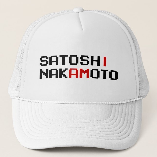 CASQUETTE JE SUIS SATOSHI NAKAMOTO (Devant)