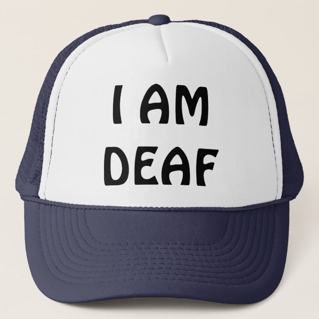 CASQUETTE JE SUIS SOURD (Devant)
