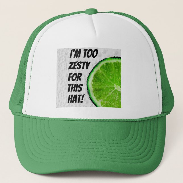 Casquette Je suis trop paresseux pour ce chapeau de camion (Devant)
