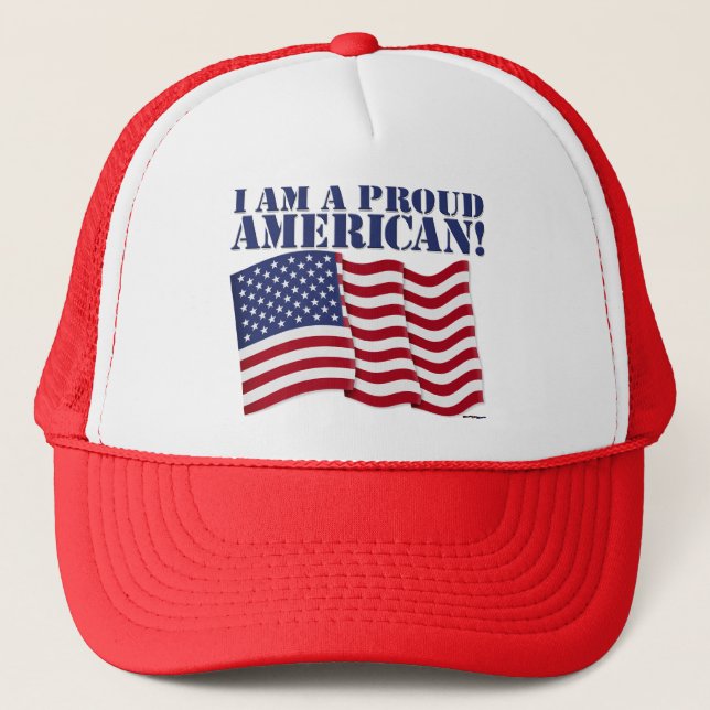 CASQUETTE JE SUIS UN AMÉRICAIN FIER (Devant)