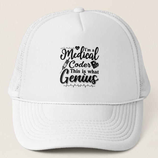 Casquette Je suis Un Codeur Médicale Ce Codage Programmeur G (Devant)