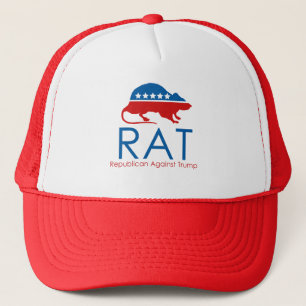 Casquette Je suis un R.A.T : Républicain contre Trump