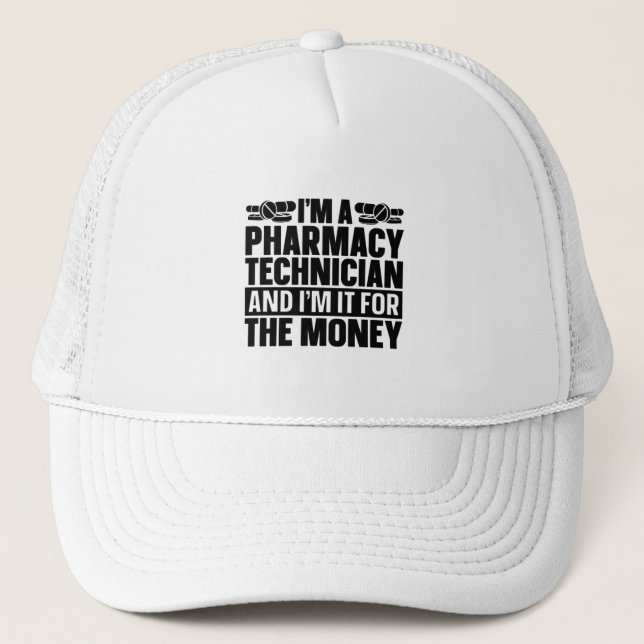 Casquette Je suis un technicien en pharmacie Tech Pharmacist (Devant)