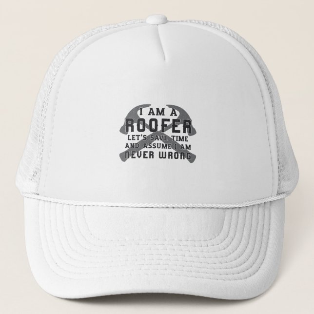 Casquette Je Suis Un Toit Toit Toits Toits Hommes Papa Const (Devant)
