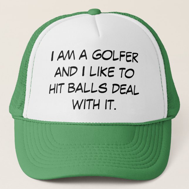 Casquette Je suis une affaire de golfeur avec elle (Devant)
