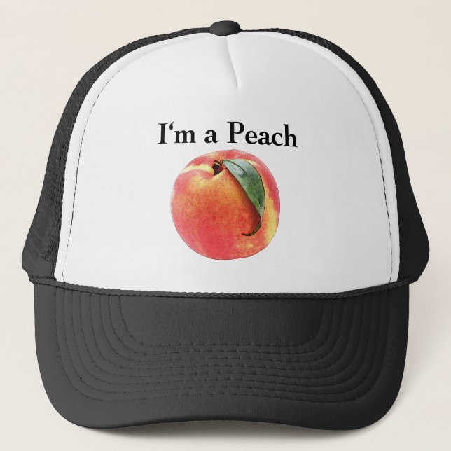 Casquette Je suis une pêche (Devant)