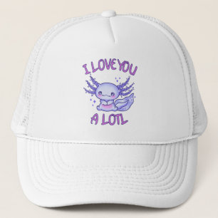 Casquette Je t'aime beaucoup Axolotl