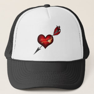Casquette Je t'aime coeur et flèche