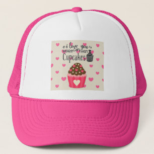 Casquette Je t'aime plus que le chapeau de camionnette Cupca