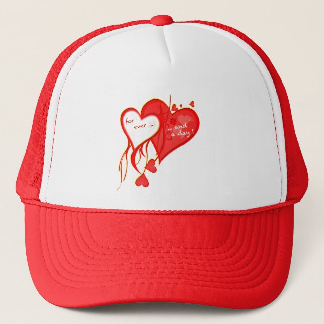 CASQUETTE JE T'AIME POUR TOUJOURS ET UN COEUR DE JOUR (Devant)