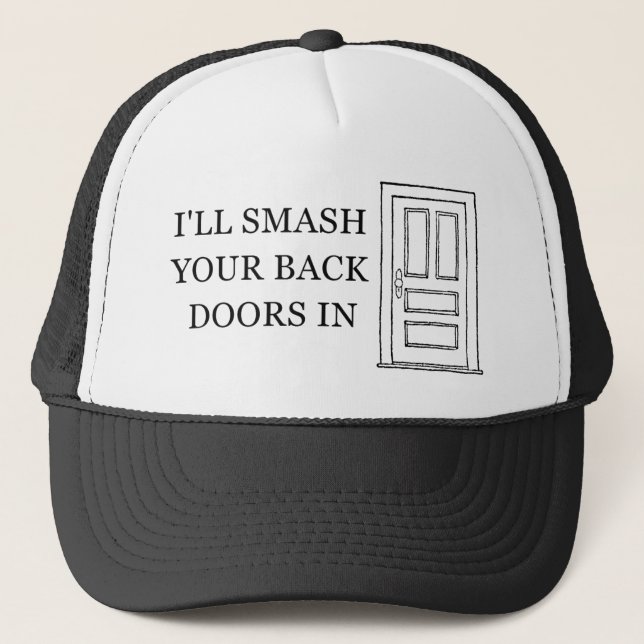 Casquette Je te casse les portes. (Devant)