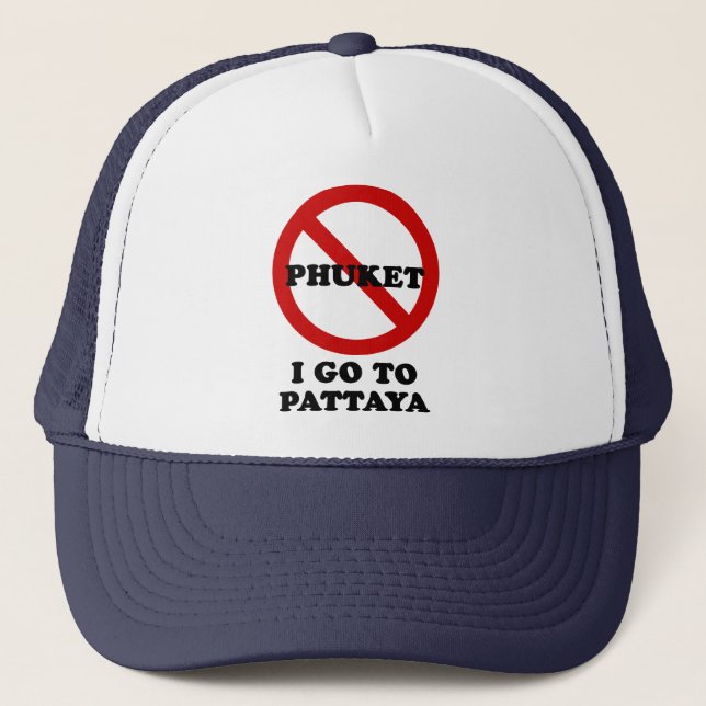 CASQUETTE JE VAIS À PATTAYA (Devant)