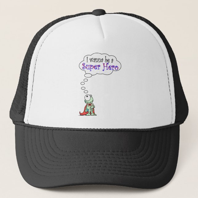 Casquette Je veux être super héros (Devant)