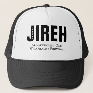 Casquette Jehovah Jireh Personnalisation chrétienne