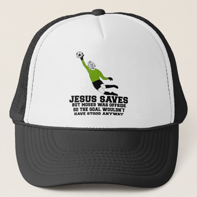 Casquette Jésus drôle économise (Devant)