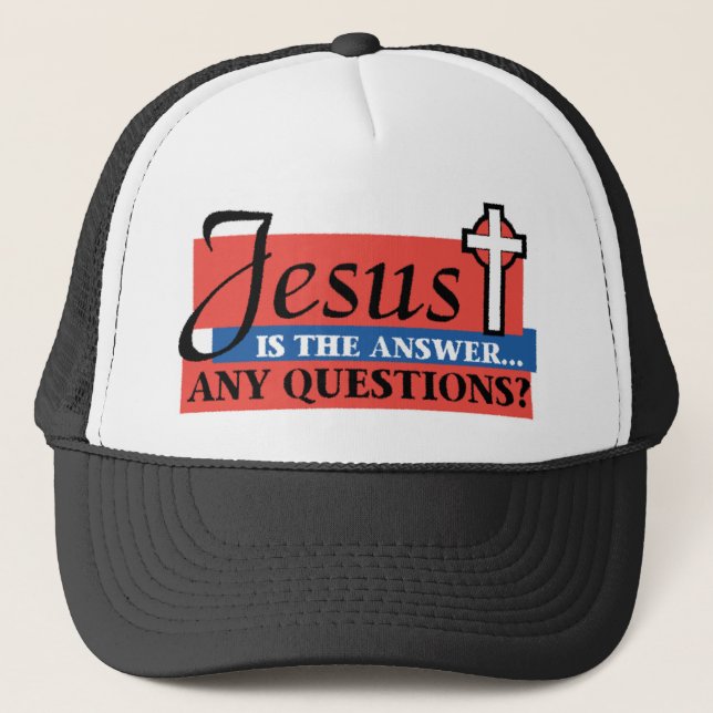 Casquette Jésus est la réponse (Devant)