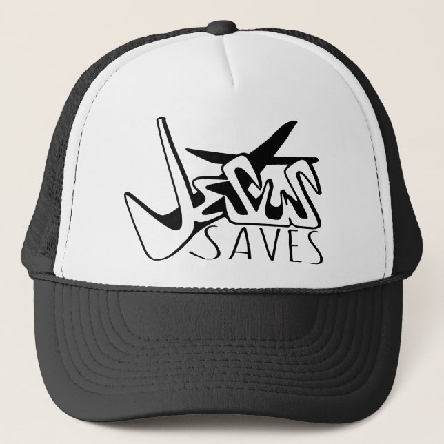 CASQUETTE JÉSUS SAUVE GRAFFITI (Devant)