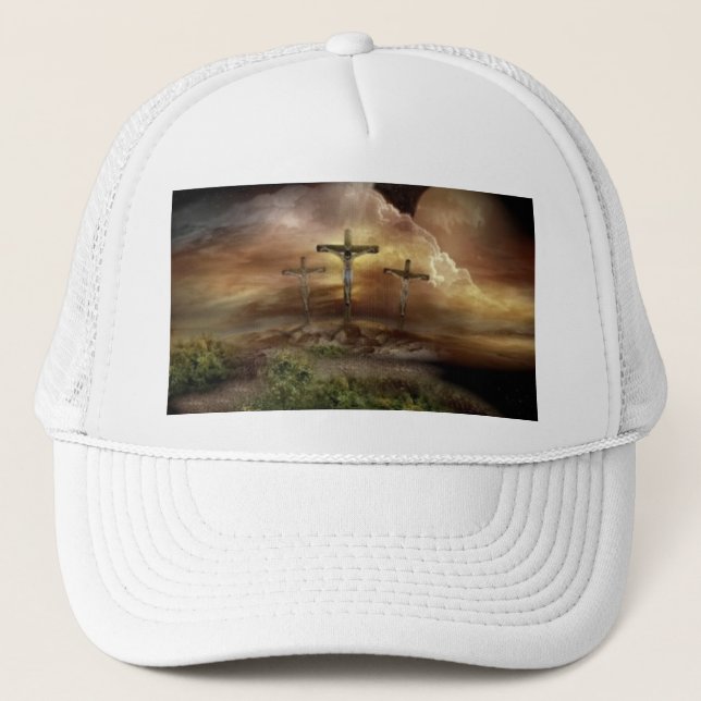 CASQUETTE JÉSUS SUR LA CROIX (Devant)