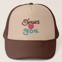 Jésus vous aime Faith Citation Trucker Chapeau