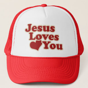 Casquette Jésus vous aime pour les chrétiens