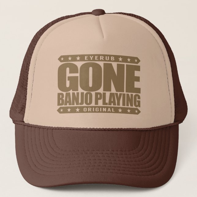 Casquette JEU ALLÉ de BANJO - amour pour jouer la musique de (Devant)