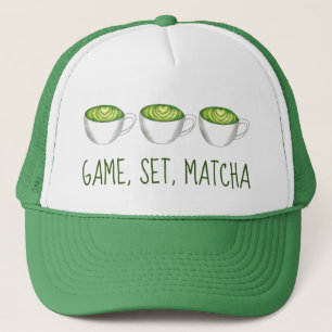 Casquette Jeu Correspondance Matcha Green Tea Latte Foodie