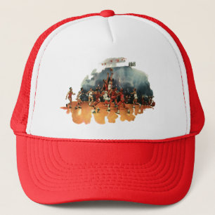 Casquette Jeu de basket-ball sportif vintage, joueurs de bas