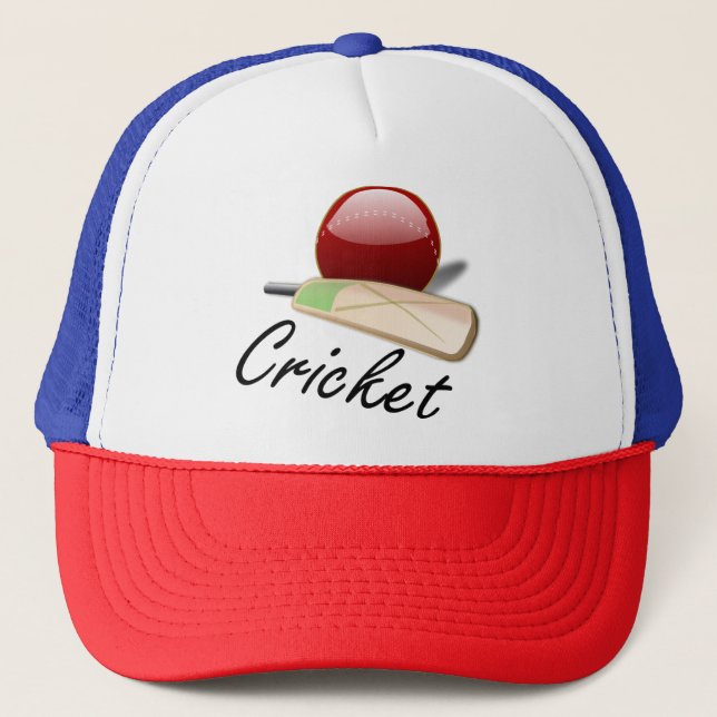 Casquette Jeu de cricket, design populaire (Devant)
