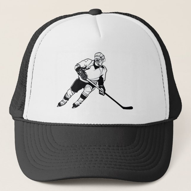Casquette Jeu Joueur de hockey Sport Silhouette (Devant)