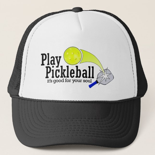 Casquette Jeu Pickleball son bon pour votre âme (Devant)