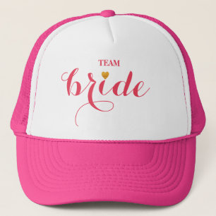 Casquette Jeune mariée personnalisée d'équipe de