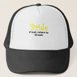 Casquette Jeune mariée si retour perdu au marié
