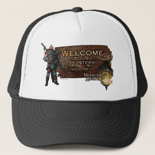 Casquette Jeunes chasseurs bienvenus, au chasseur de monstre