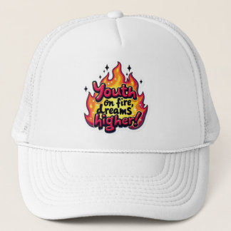 Casquette Jeunesse en feu rêve plus haut citation motivation