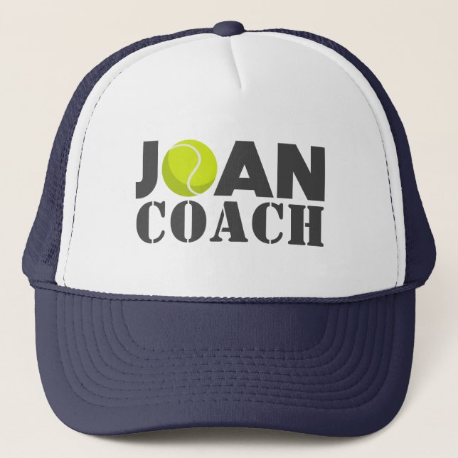 Casquette Joan Tennis Coach Trucker Chapeau (Devant)